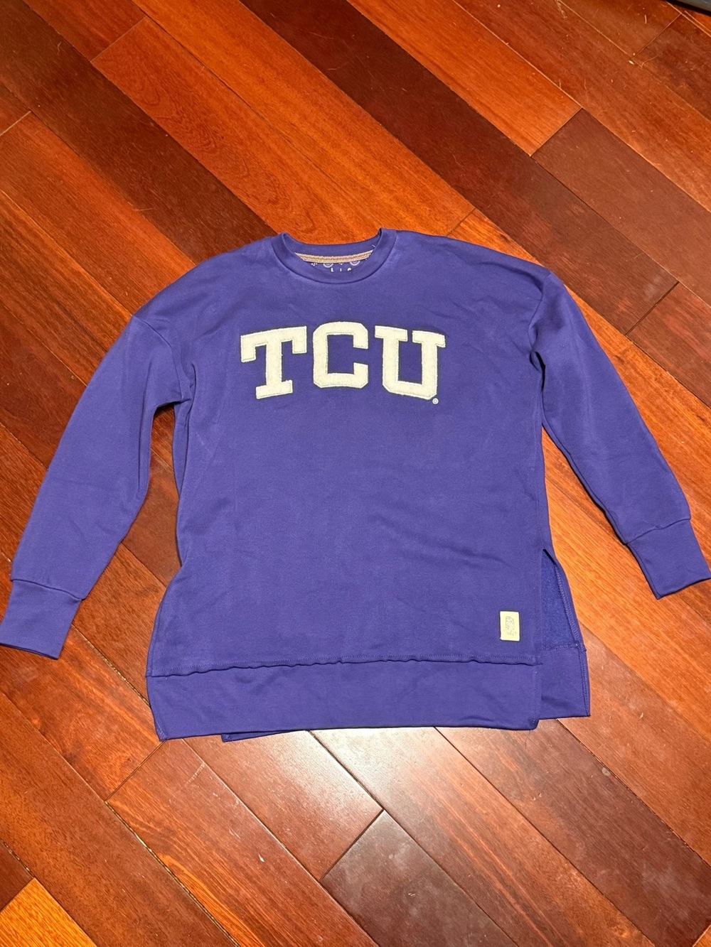TCU Purple Crewneck Sweatshirt - Collegiate Women’s Sweater
